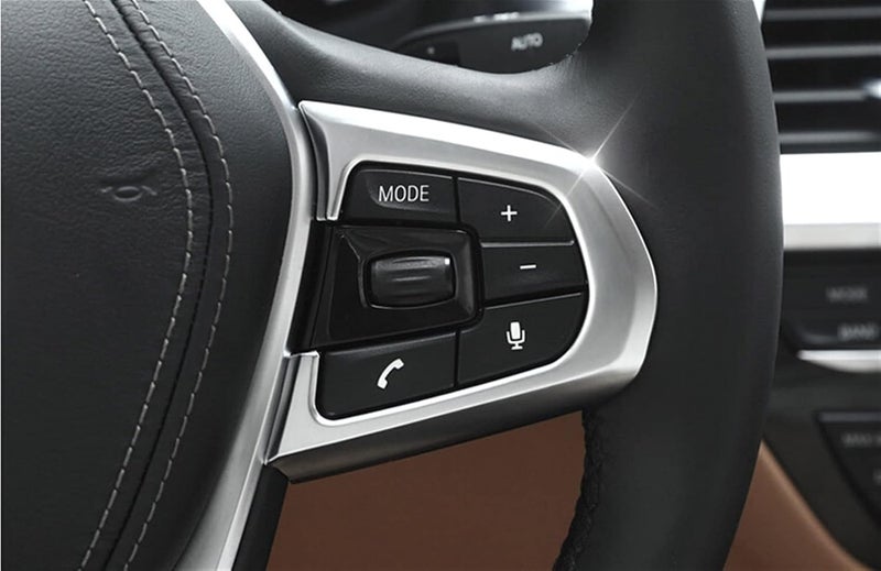 Wivplex ABS Chrome Steering Wheel Button Frame Trim for BMW 5 Series G30 - Image 4