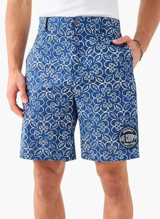 Lee Cooper All-Over Print Shorts with Pockets