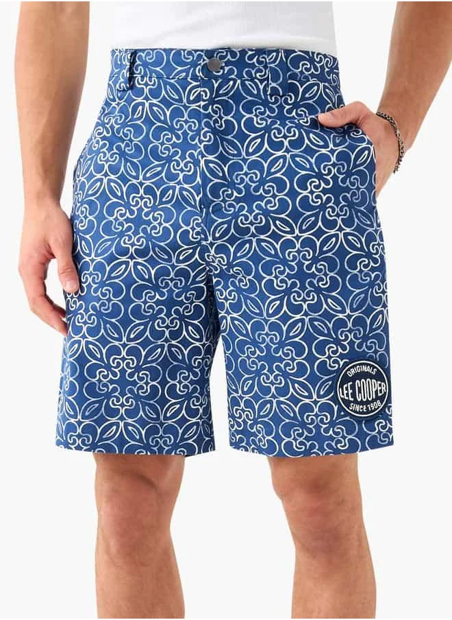 Lee Cooper Lee Cooper All-Over Print Shorts with Pockets