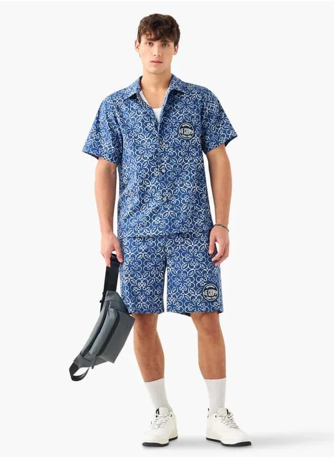 Lee Cooper Lee Cooper All-Over Print Shorts with Pockets