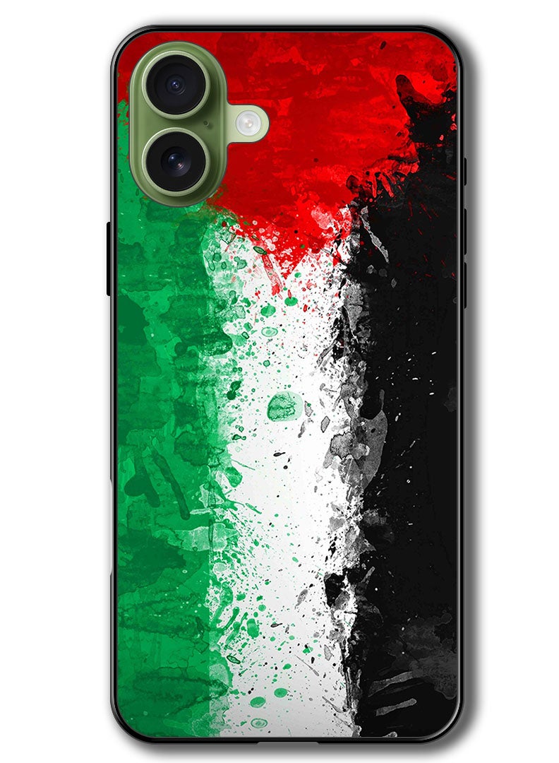 Theodor Case Compatible with Apple iPhone 17 6.3 Inch Protection Shockproof Bumper Cover Palestine Flag 1 - Image 1