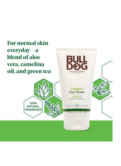 BULLDOG BULLDOG Mens Skincare and Grooming, Original Face Wash/Scrub, 5 Fluid Ounce  - Image 2
