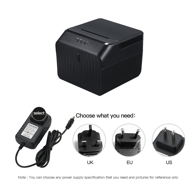 USB Printer High Quality Thermal Receipt Printers Qr Code Sticker Adhesive Printer 58mm UK Plug - Image 4