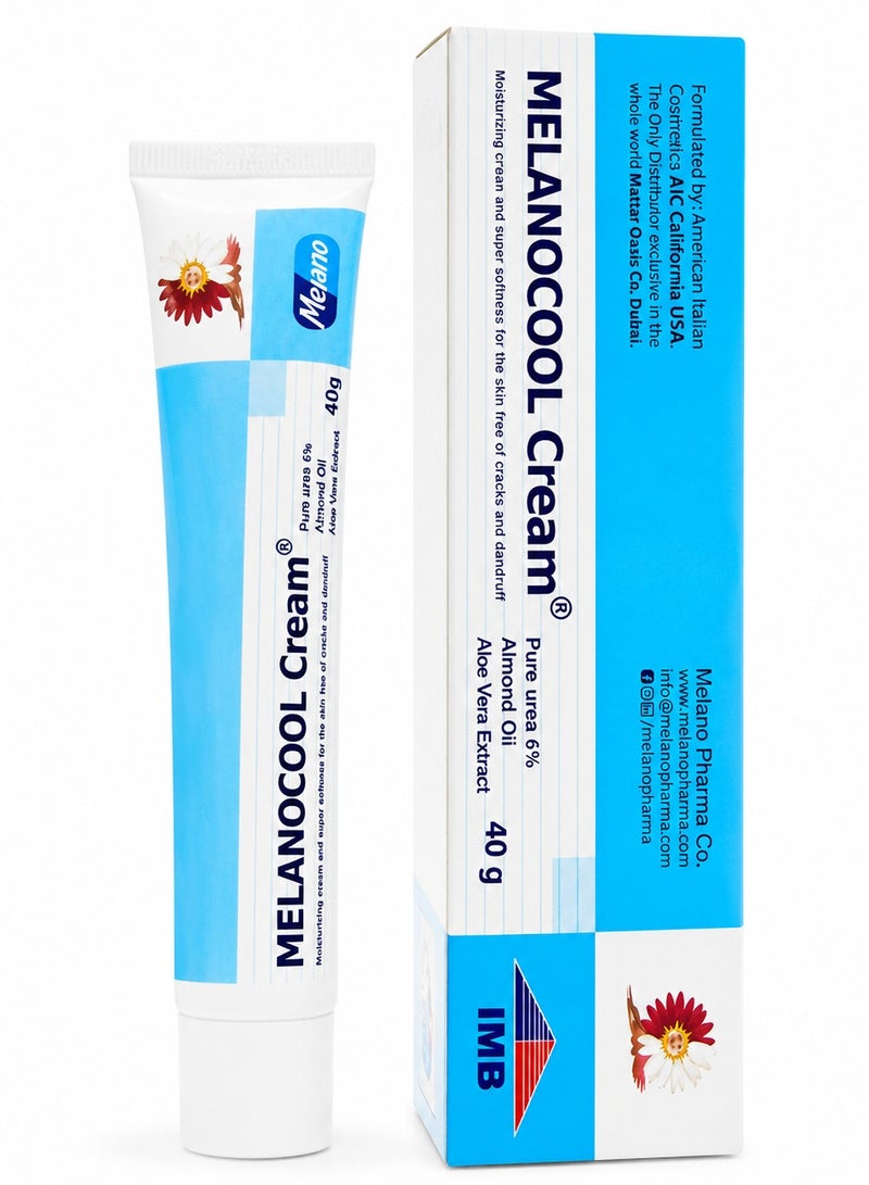 Melanocool Moisturizing Cream And Super Softness For The Skin Free Of Cracks And Dandruff 40g