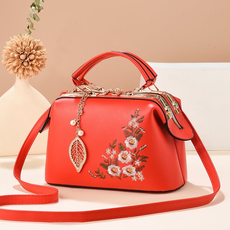 Selling Large-Capacity Handbag Bag National Style Flower Shoulder Bag Quality Women'S Bag Export Bag - Image 4