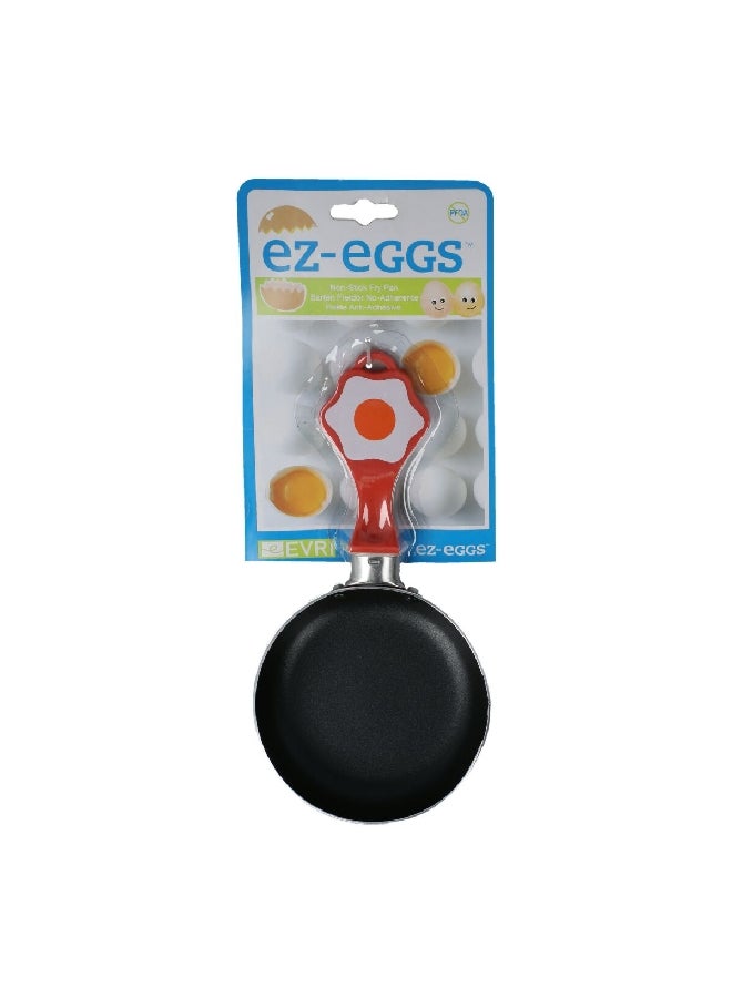 Evri Aluminum Non-Stick Egg Fry Pan Red and Black 13 x 33 x 4.6 cm EFP - Image 1
