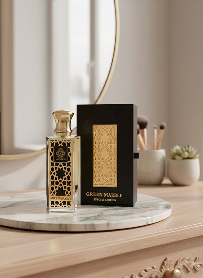MARTINI Green Marble Special Edition Eau de Parfum Unisex Long Lasting Fresh Citrus Woody Aromatic Perfume Exclusive Limited Edition Fragrance 75ml - Image 3