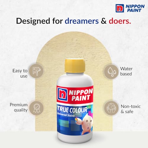 Nippon Paint True Colour Universal Stainer (Yellow Oxide, 50ml)-Water Soluble High Tint, Non-Toxic, Non-Fading Pigment-For Plastic Emulsions, Enamels, Paints, Oil Paints-DIY - Image 2