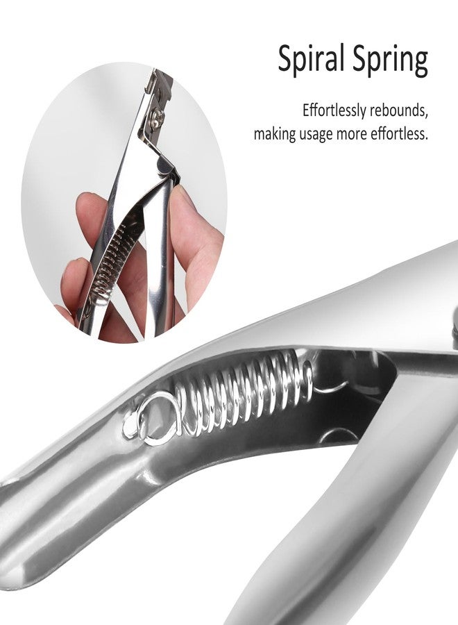 Kootinn 2-Pack Professional Acrylic Nail Clippers Durable Stainless Steel, Titanium-Coated for Manicure & Pedicure, Versatile for All Nail Types, Ideal Gift for Nail Art Enthusiasts (Black & Silver) - Image 5