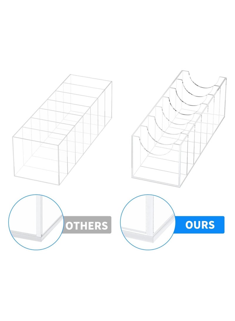 TPGP Belt Organizer, Acrylic Belt Storage Holder for The Closet, 7 Compartments Display Case for Tie and Bow Tie - Image 2