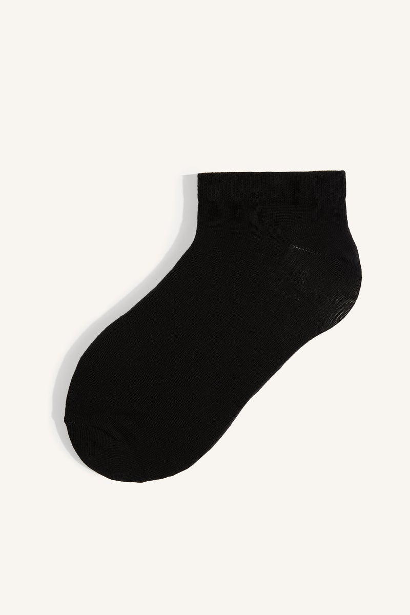 DeFacto Blue Man Man Textured Cotton 5 Piece Socks Casual - Image 3