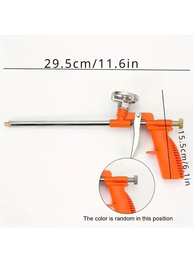 1pc Heavy Duty Metal Foam Gun with Manual Flow Control Valve Adjustable Insulation Seal for Gap Filling DIY Home Roof Repairs - Image 4