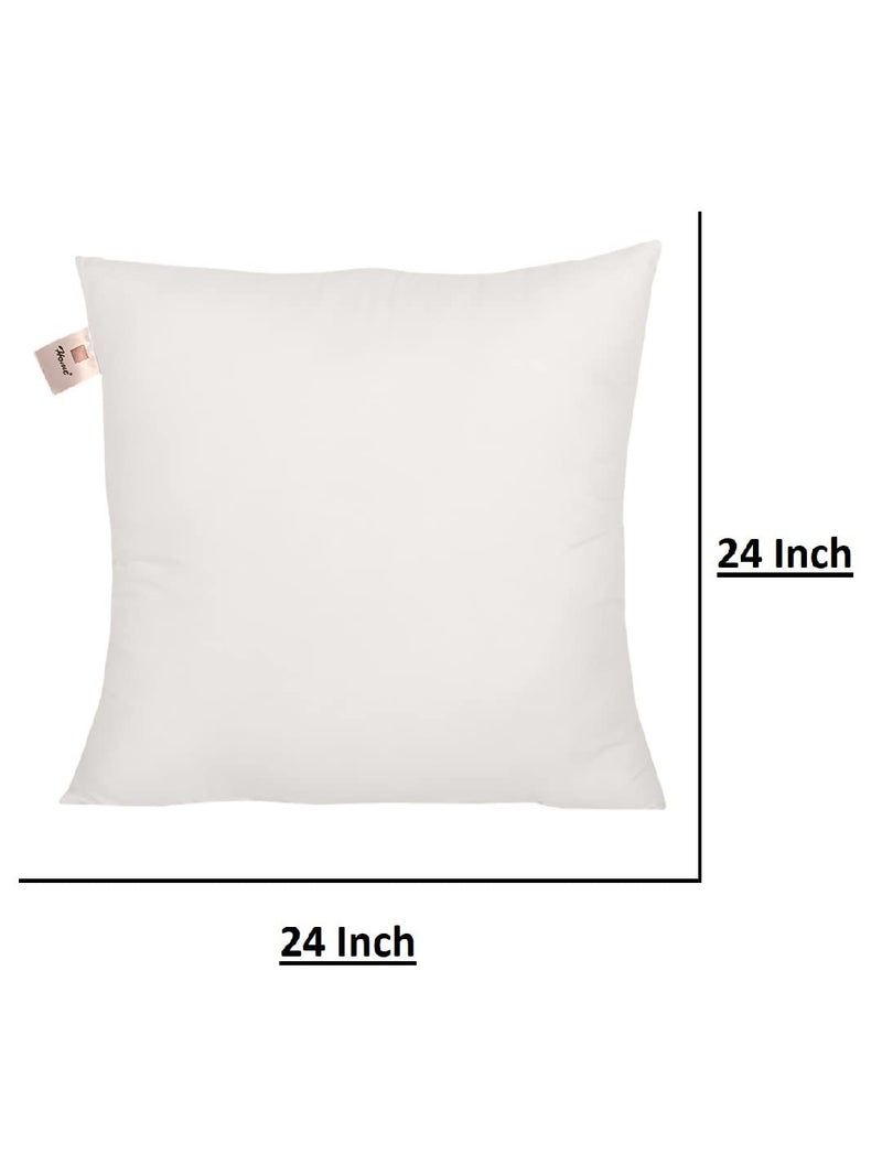 Home-The Best is for You Micro Fiber Cushion Insert Extra Soft, White (Pack of 1, 24x24 Inch) - Image 2