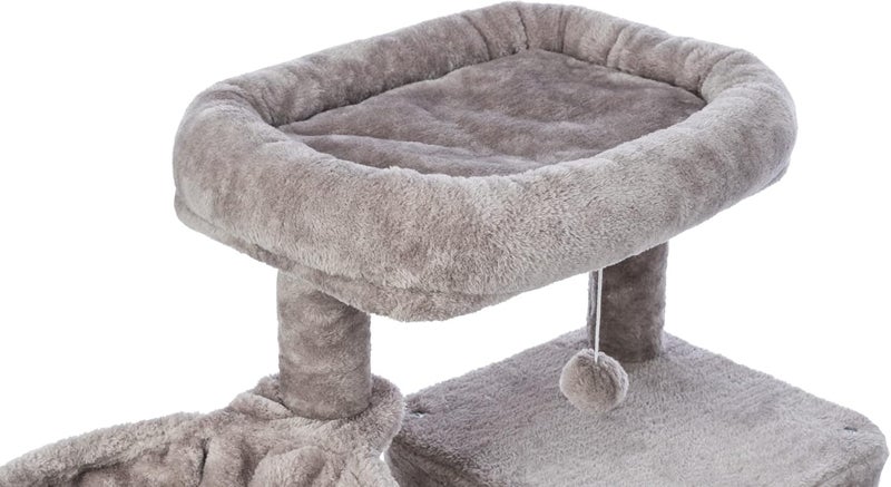 TRIXIE Pepito 394 Cat Tower 3Level Cat Tree with Sisal Scratching Posts and Ramp Plush Condo and Hammock - Image 5