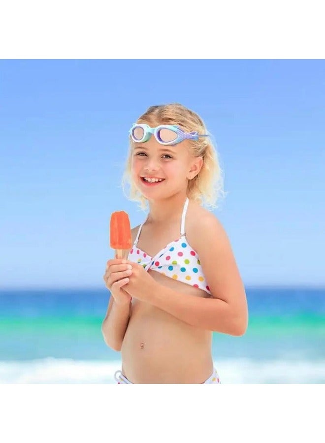 ShebSheb Kids Swim Cap and Swimming Goggles For Girls Boys(Age 6-14) - Image 2