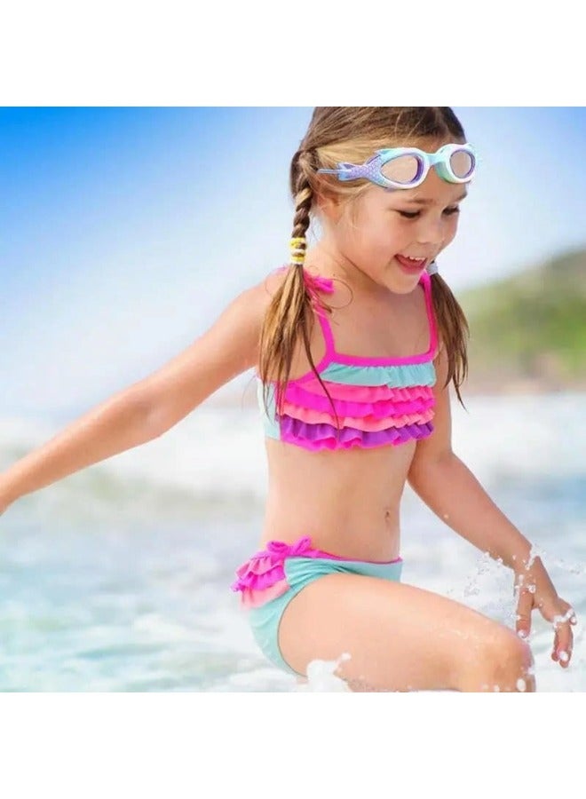 ShebSheb Kids Swim Cap and Swimming Goggles For Girls Boys(Age 6-14) - Image 3