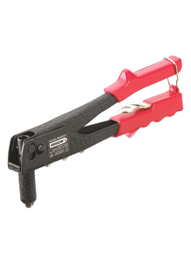 Arrow Heavy Duty Rivet Tool with Non-Slip Lockable Handle Black and Red 31.7 x 4.06 x 11.93 cm RH200S  - Image 4