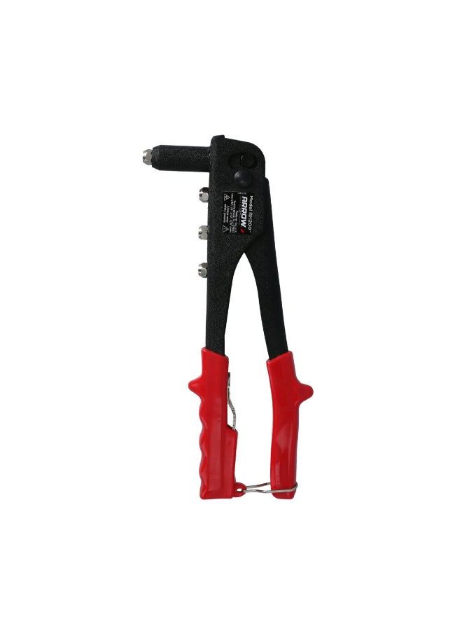 Arrow Heavy Duty Rivet Tool with Non-Slip Lockable Handle Black and Red 31.7 x 4.06 x 11.93 cm RH200S  - Image 1