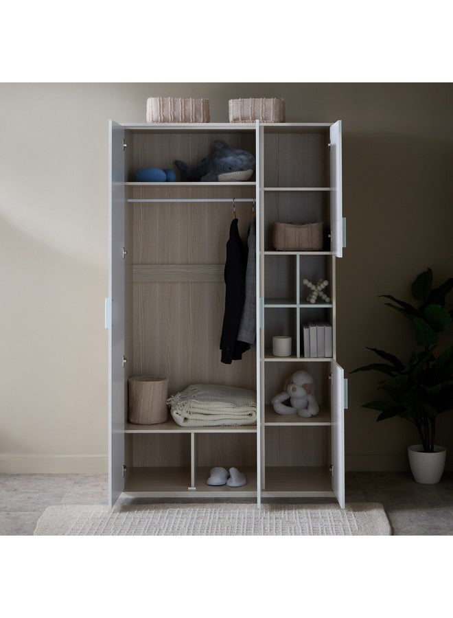 Home Box Skye 4-Door Wardrobe with Open Shelves 55 x 200 x 117 cm - Image 3