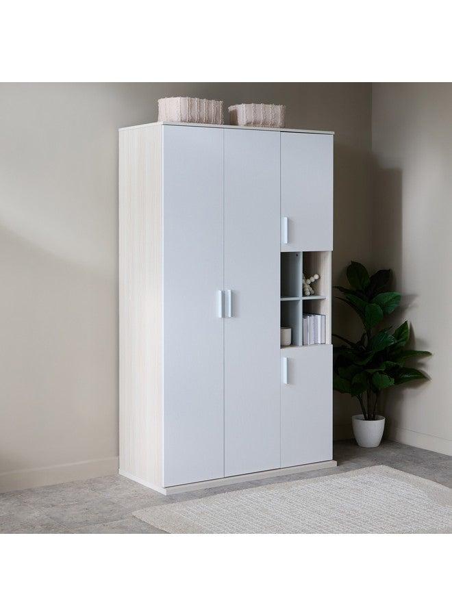 Home Box Skye 4-Door Wardrobe with Open Shelves 55 x 200 x 117 cm - Image 1
