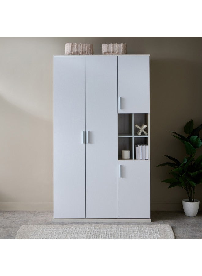 Home Box Skye 4-Door Wardrobe with Open Shelves 55 x 200 x 117 cm - Image 2