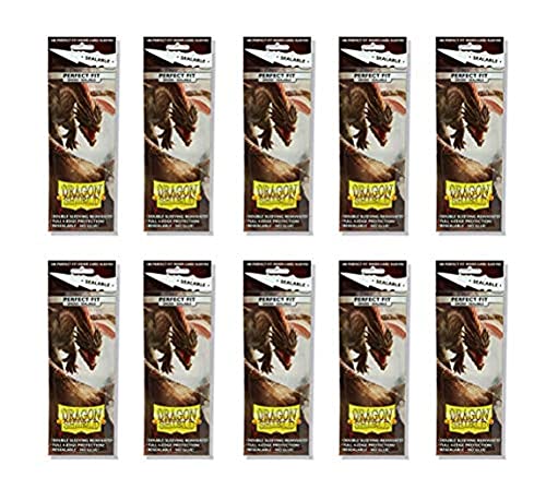 Dragon Shield 100 Standard Size Smoke Resealable Sleeves 10 Packs - Image 1