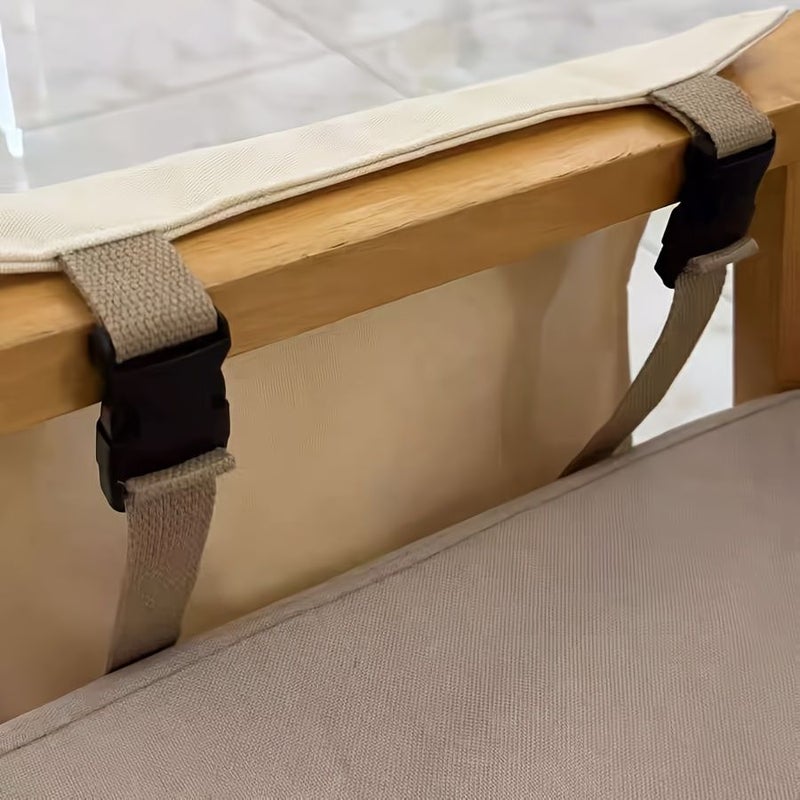 Beige Japanese Style Bedside Table Chair Multi Functional Storage Hanging Bag Portable Organizer For Home Desk Drawer Storage - Image 3