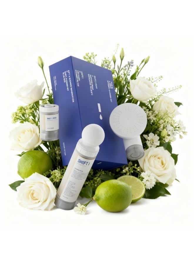 شفت فلتر استحمام مياه الخزان الخاص SHIFT الإصدار الأول ينقي الرواسب ويقلل الصدأ ويحمي الشعر والبشرة يحتوي على فلتر Shift وفلتر صغير لجميع الأنواع (برائحة أليس) - Image 1