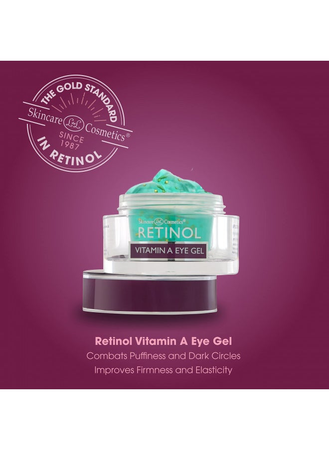 RETINOL Retinol Vitamin A Eye Gel - Anti-Aging, Reduces Puffiness & Dark Circles, Restores Elasticity, 15ml  - Image 4