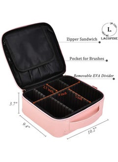 LACOPINE Portable Cosmetic Organizer Multi Functional Cosmetic Bag Makeup Handbag for Travel & Home Gift (Baby Pink 12 INCH(1 Layer)) - pzsku/Z6219E74F8CFDFC9FAD4FZ/45/_/1737720791/251a10e0-882e-4580-8a7e-5b4fe1e4004d