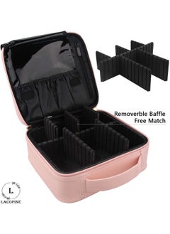 LACOPINE Portable Cosmetic Organizer Multi Functional Cosmetic Bag Makeup Handbag for Travel & Home Gift (Baby Pink 12 INCH(1 Layer)) - pzsku/Z6219E74F8CFDFC9FAD4FZ/45/_/1737720793/54e58163-b57d-4237-9897-bbdd9cf034f8