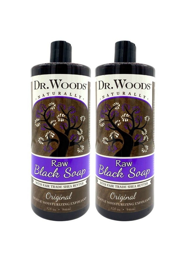 Dr. Woods Raw African Black Liquid Soap With Organic Shea Butter 32 Ounce (Pack Of 2) - Image 1