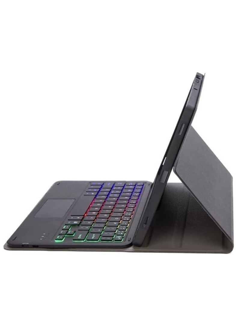 Cool Baby Touchpad Arabic and English Keyboard Case for iPad 10th Generation Case (10.9", 2022)Backlight Multi Touch Trackpad Flip Stand Case with Pencil Holder  - Image 5