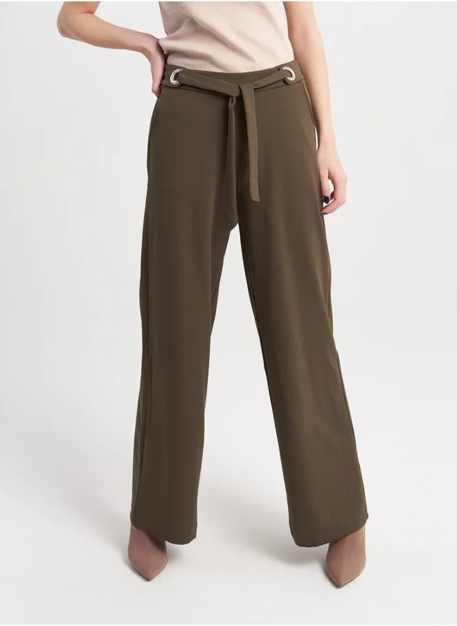 هايليز Khaki Belted Trousers