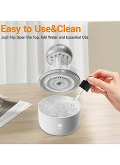 LIXES 300ML Essential Oil Diffuser with Remote Control and Timer and Auto-Off Switch 7 LED Color Light Cool Mist Humidifier and Aromatherapy Diffuser for Home Office Room,Yoga (Silvery)  - Image 4