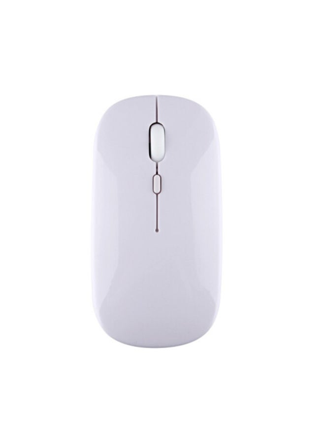 Generic - For Samsung TabS9FE11 Inch 2023 Protective Cover Wonderful Control Magnetic Suction Colorful Backlit Bluetooth Keyboard Soft Shell-Color:White-Rechargeable Bluetooth Mouse-Product Type:Samsung A7 T500/T505 10.4 Inch - Image 1