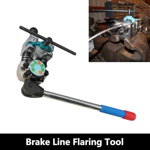 DPTOOL طقم أدوات تشكيل خطوط الفرامل DPTOOL، 45 درجة، تشكيلات مفردة، مزدوجة وفقاعات، أداة تشكيل خطوط الفرامل والأنابيب لأقطار 3/16"، 1/4"، 5/16"، 3/8" و4.75 مم، أداة تشكيل الفرامل للأنابيب المعدنية الصلبة. - Image 3