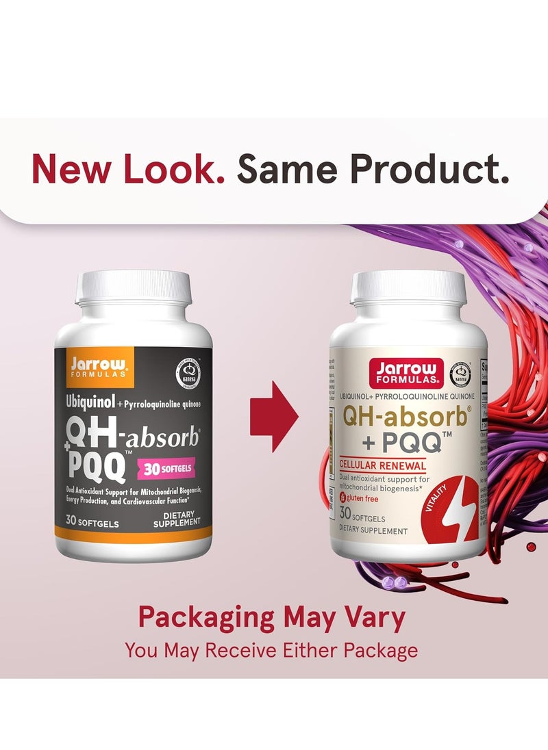 jarrow formulas QH-Absorb PQQ Cellular Energy Production and Cardiovascular Health, 30 Softgels, 30 Day Supply  - Image 2