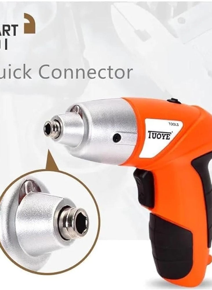 Generic 45-Piece Professional Cordless Electric Screwdriver Set | 4.8V | 180 RPM | 3-5 Nm | Bidirectional Function | LED Light | Keyless Chuck | Quiet Operation  - Image 3