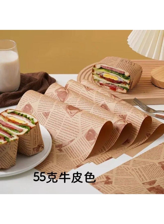 Healthy parchment paper, an alternative to traditional use for serving food and sandwiches - it absorbs oils and liquids quickly. - Image 1