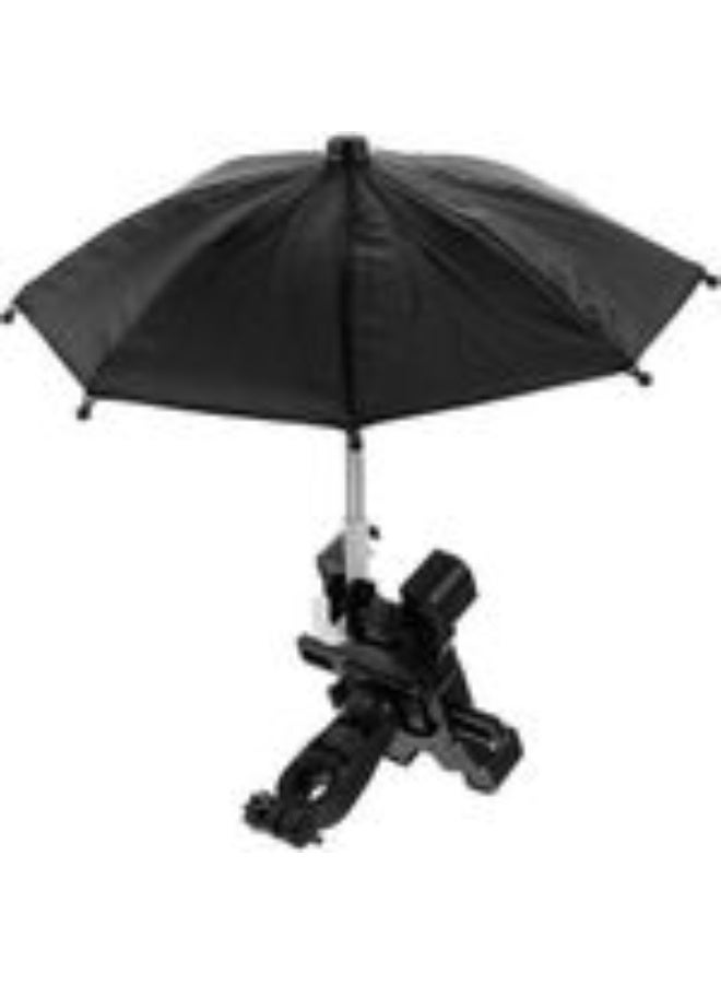 Phone Holder with Mini Sun Umbrella for Bikes 🚴‍♀️ (360° Adjustable | Full Protection) - Image 2