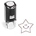 ExcelMark Round Teacher Stamp Happy Star RED Ink - Image 3