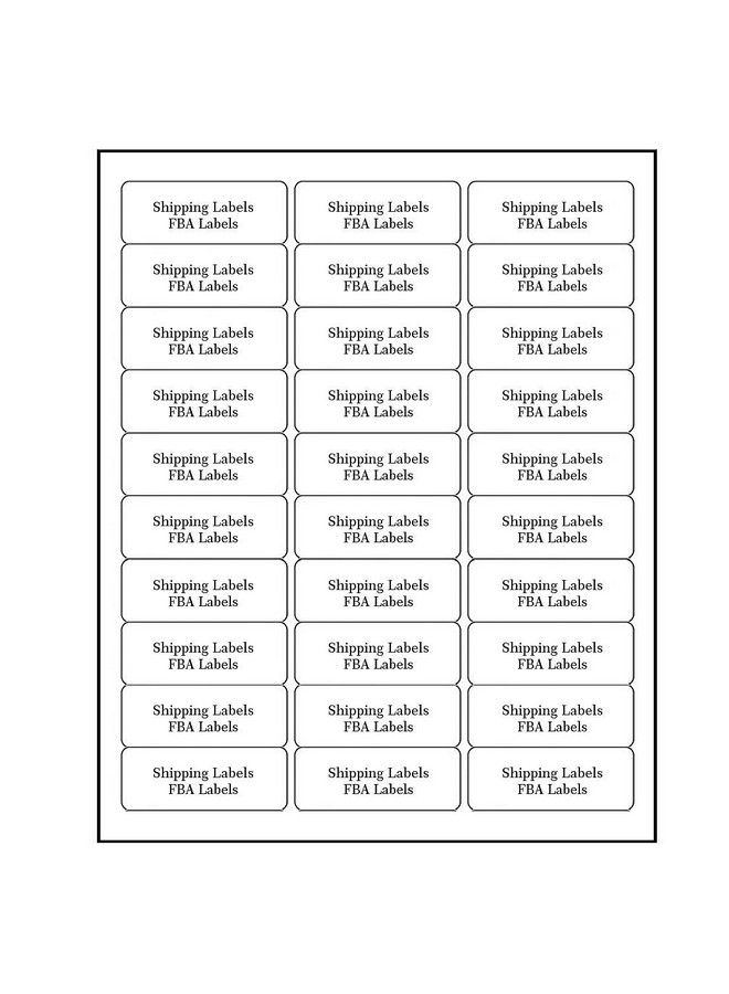 FungLam Address Labels For Inkjet Printers 1" X 25 8" Pack Of 3000 Labels - Image 2