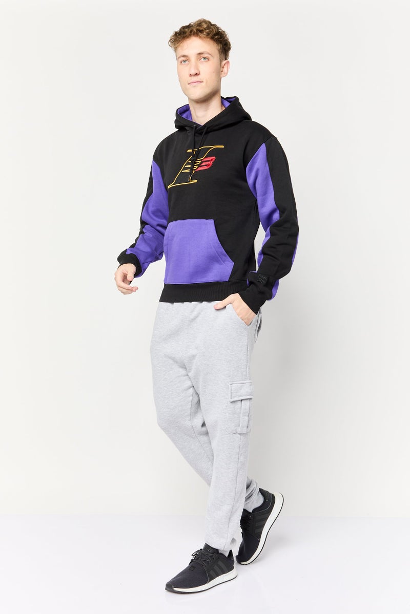 Reebok هودي خارجي طويل الأكمام للرجال، ملابس رياضية، متعدد الألوان - Image 2