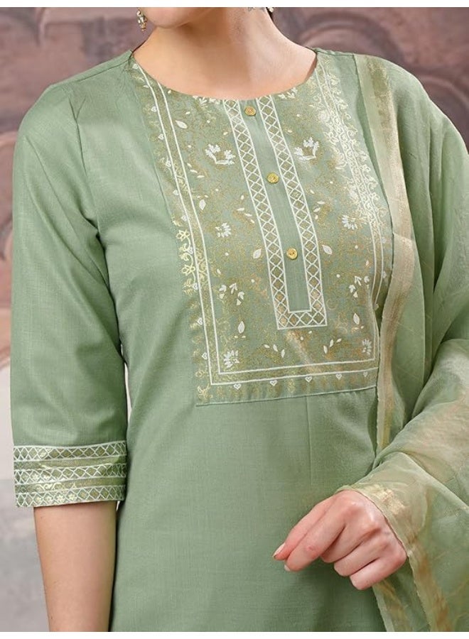 Vishudh Womens Kurta Sets 100% Polyester M - Image 4