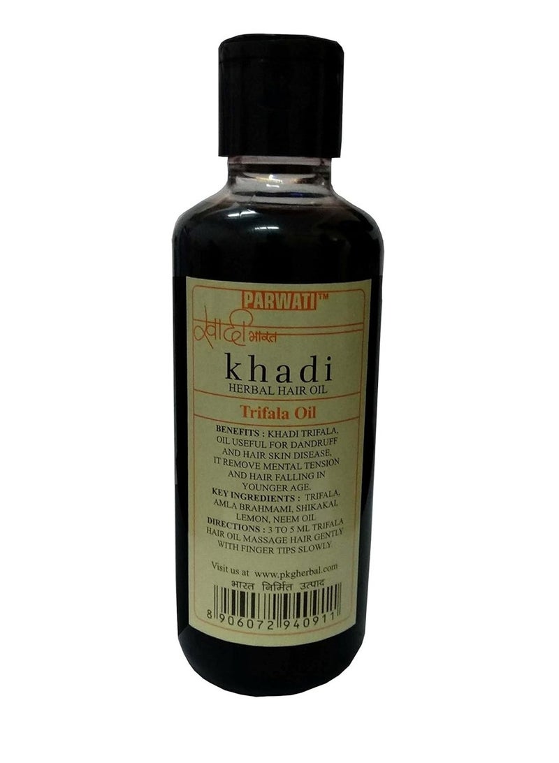 Khadi Natural Herbal Kahdi Trifala hair oil 420ml, green - Image 2