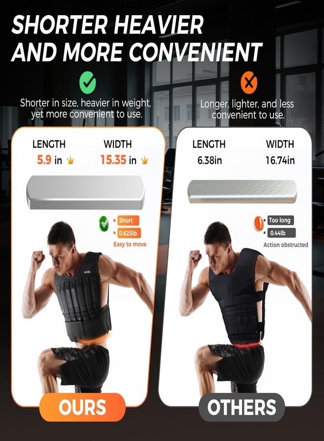 BeatBoost Weighted Vest 10LB Steel Plates for BeatBoost Weight Vest - Image 4
