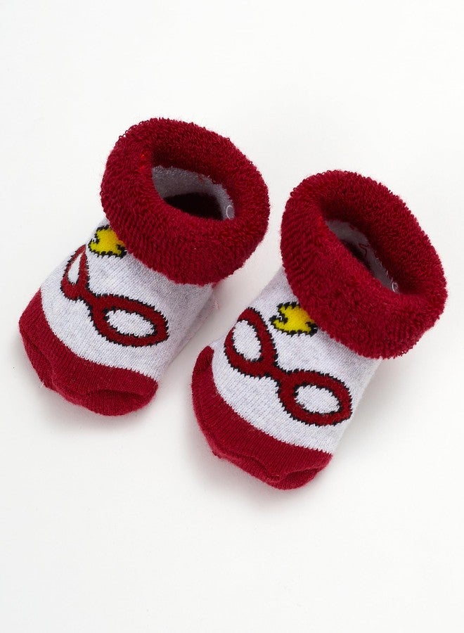 Harry Potter Baby Unisex Bib and Bootie Set Gifts for Baby (Red Multi, 0-12 Months) - Image 4