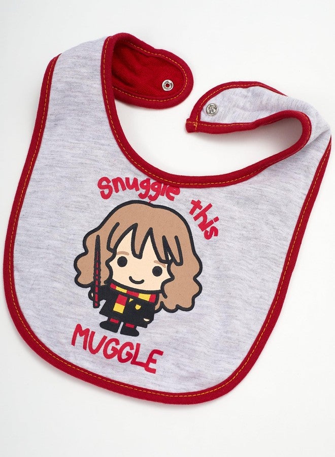 Harry Potter Baby Unisex Bib and Bootie Set Gifts for Baby (Red Multi, 0-12 Months) - Image 3