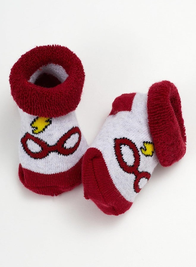 Harry Potter Baby Unisex Bib and Bootie Set Gifts for Baby (Red Multi, 0-12 Months) - Image 5